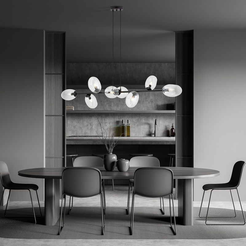Emibig Lighting Taklampa PANDORA 8 BL TRANSPARENT