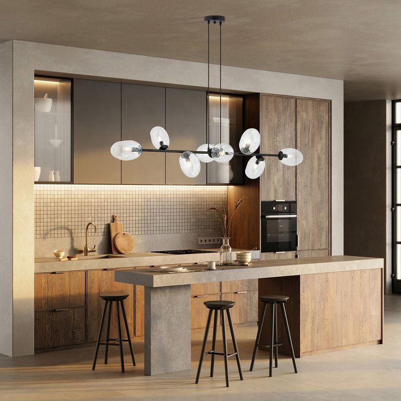 Emibig Lighting Taklampa PANDORA 8 BL TRANSPARENT