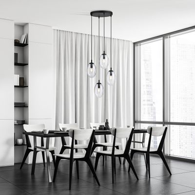 Emibig Lighting Taklampa ASTRAL 4 BL PREMIUM TRANSPARENT