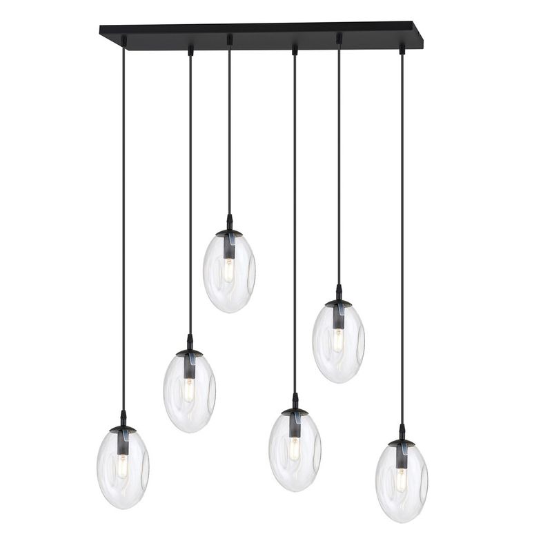 Emibig Lighting Taklampa ASTRAL 6 BL TRANSPARENT