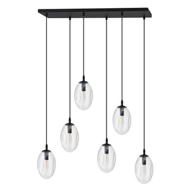 Emibig Lighting Taklampa ASTRAL 6 BL TRANSPARENT