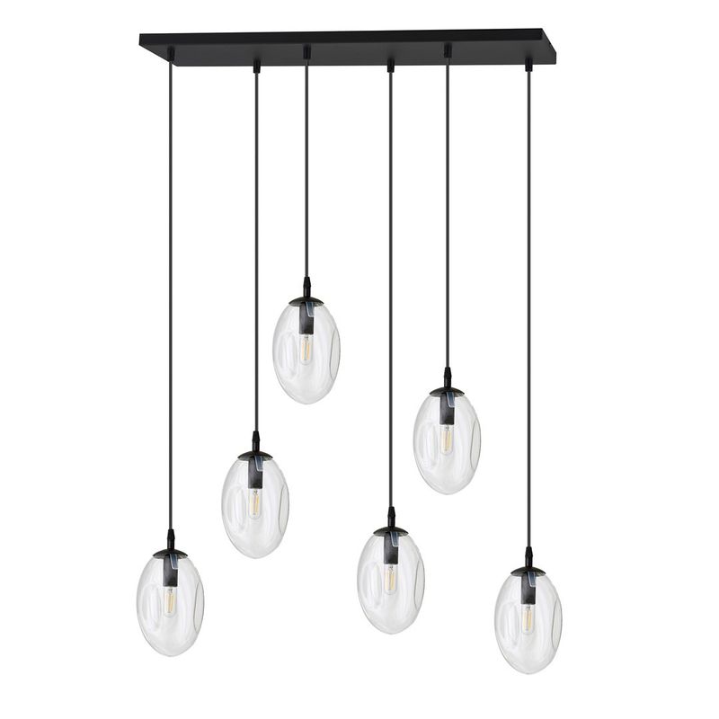 Emibig Lighting Taklampa ASTRAL 6 BL TRANSPARENT