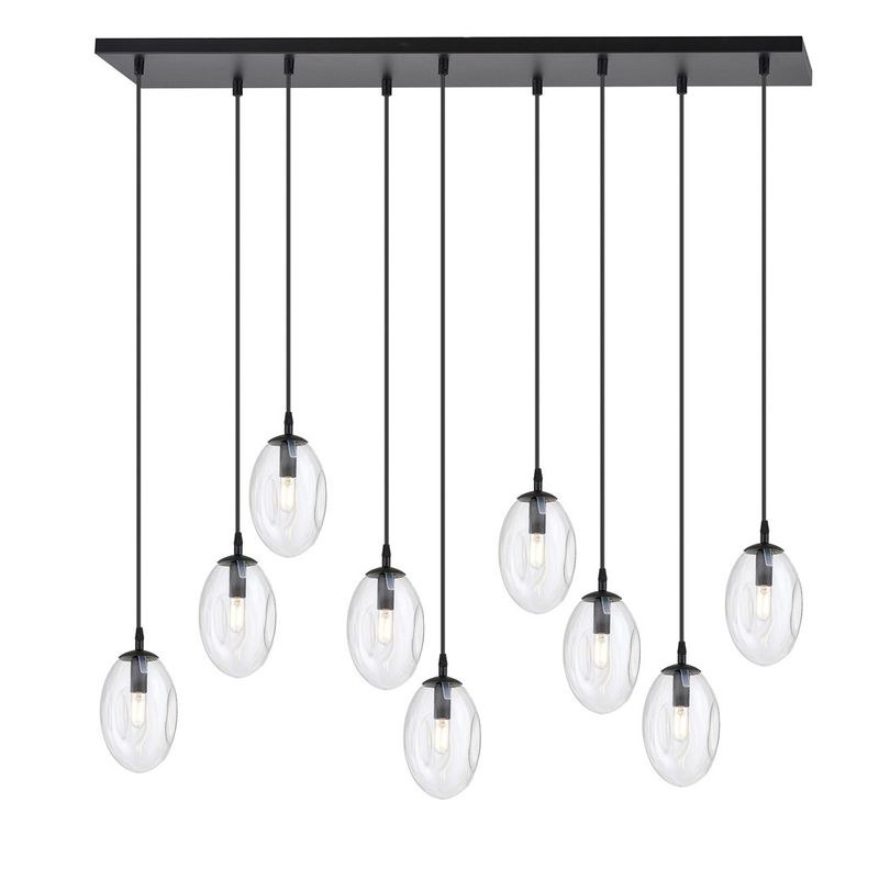 Emibig Lighting Taklampa ASTRAL 9 BL TRANSPARENT