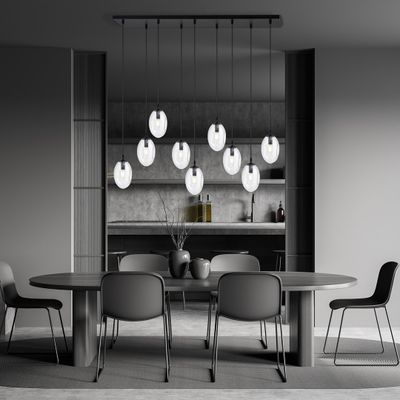 Emibig Lighting Taklampa ASTRAL 9 BL TRANSPARENT