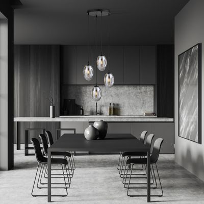 Emibig Lighting Taklampa ASTRAL 4 BL PREMIUM GRAFIT