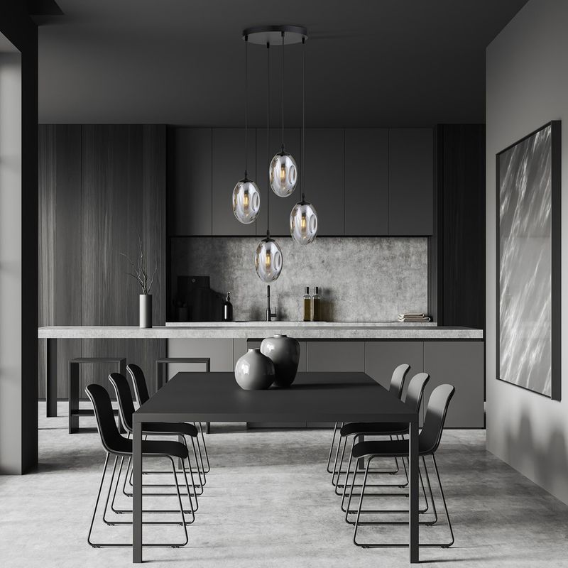 Emibig Lighting Taklampa ASTRAL 4 BL PREMIUM GRAFIT