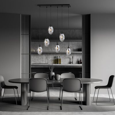 Emibig Lighting Taklampa ASTRAL 6 BL GRAFIT