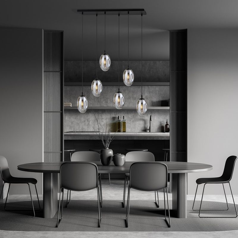 Emibig Lighting Taklampa ASTRAL 6 BL GRAFIT