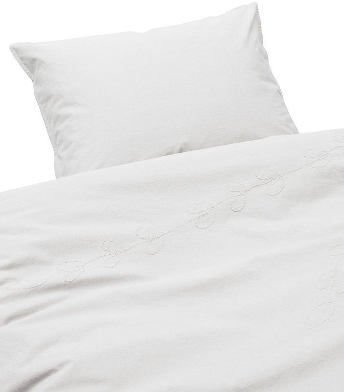 Svanefors Amie Brodyr Bäddset Offwhite 150x210 50x