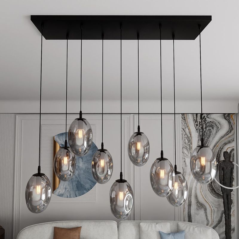 Emibig Lighting Taklampa ASTRAL 9 BL GRAFIT