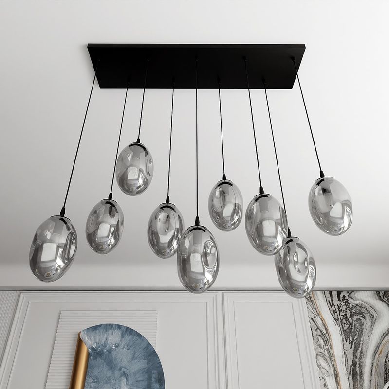 Emibig Lighting Taklampa ASTRAL 9 BL GRAFIT