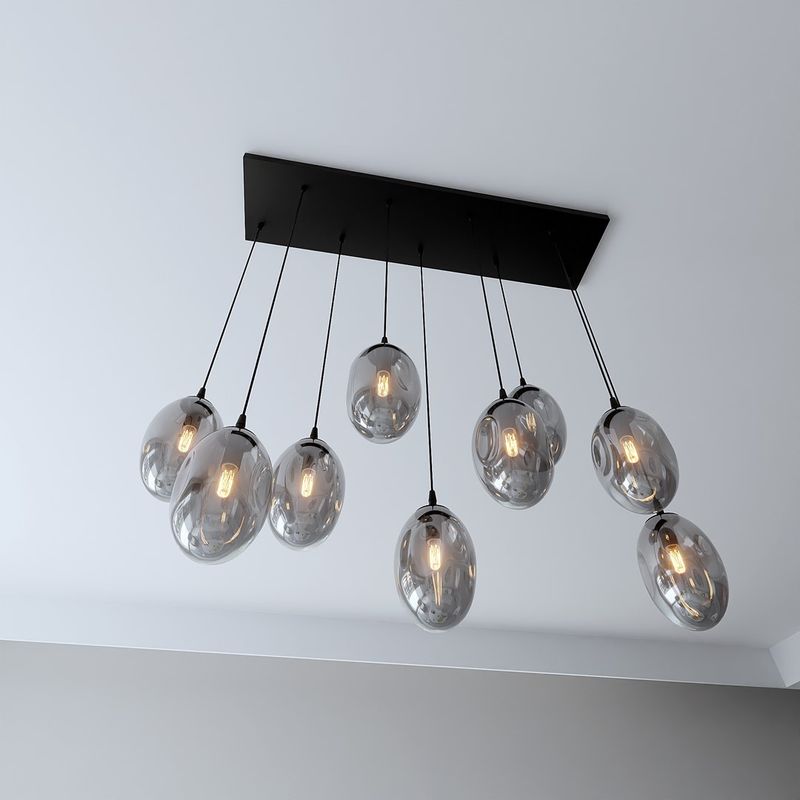 Emibig Lighting Taklampa ASTRAL 9 BL GRAFIT