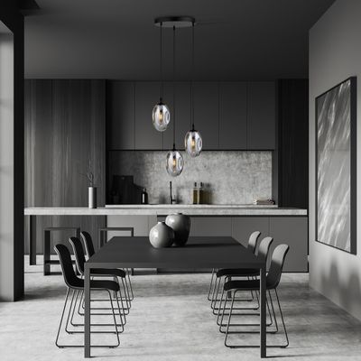Emibig Lighting Taklampa ASTRAL 3 BL PREMIUM GRAFIT