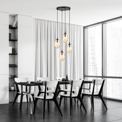 Emibig Lighting Taklampa ASTRAL 4 BL PREMIUM HONUNGSFÃ„RGAD