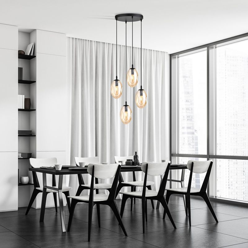 Emibig Lighting Taklampa ASTRAL 4 BL PREMIUM HONUNGSFÃ„RGAD
