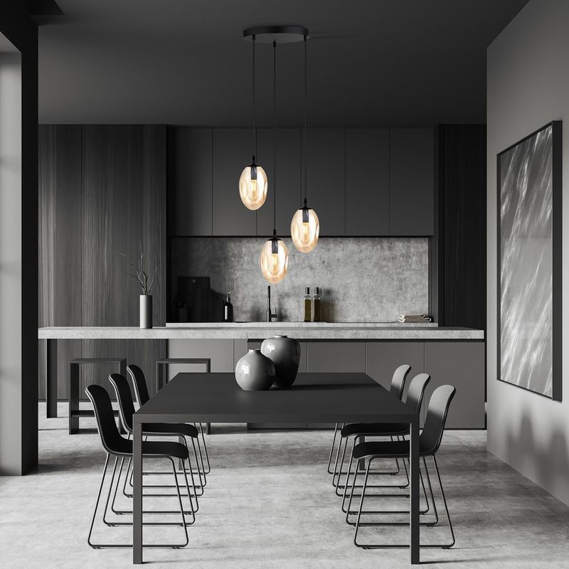 Emibig Lighting Taklampa ASTRAL 3 BL PREMIUM HONUNG