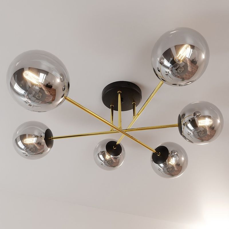 Emibig Lighting Taklampa MAGNUM 6 BL GRAFIT