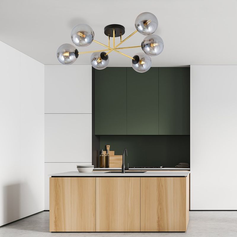 Emibig Lighting Taklampa MAGNUM 6 BL GRAFIT