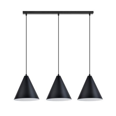 Emibig Lighting Taklampa REBEL 3 SVART/VIT