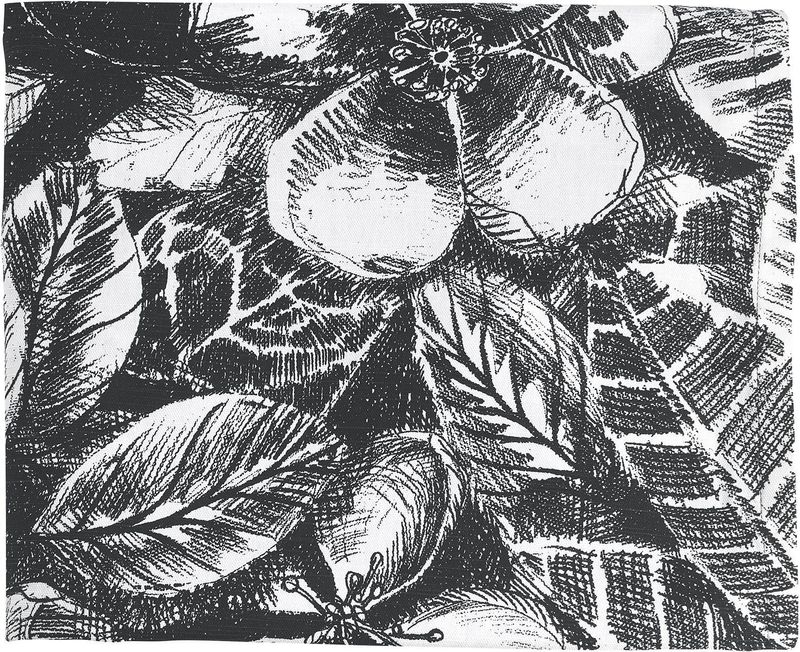 Svanefors Sonia Duk Svartvit 140x250 cm