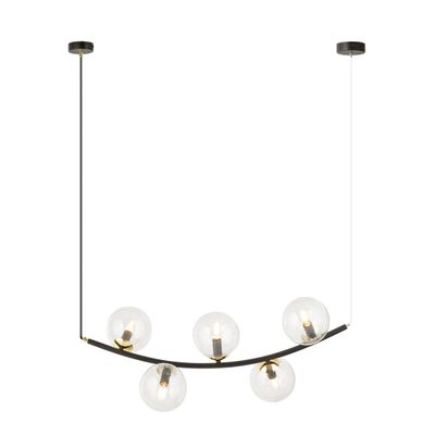 Emibig Lighting Taklampa RITZ 5 BL TRANSPARENT