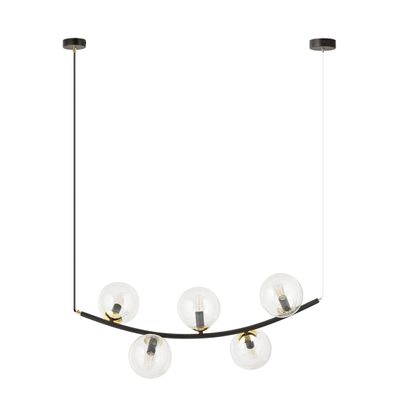 Emibig Lighting Taklampa RITZ 5 BL TRANSPARENT