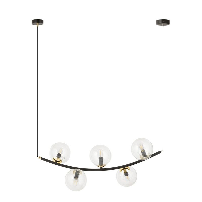 Emibig Lighting Taklampa RITZ 5 BL TRANSPARENT