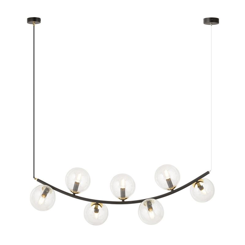 Emibig Lighting Taklampa RITZ 7 BL TRANSPARENT