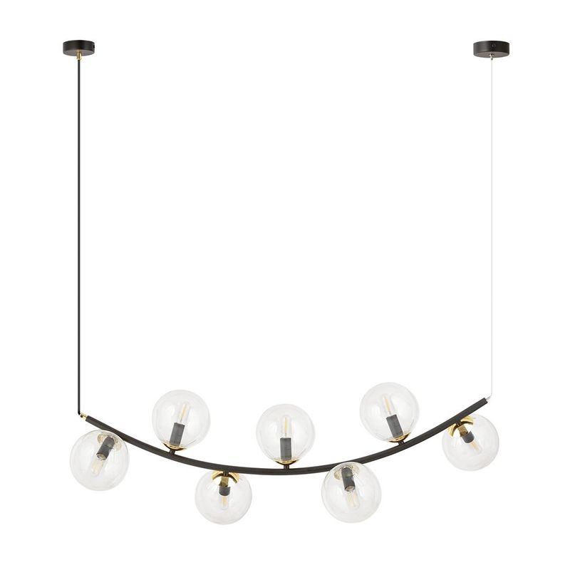Emibig Lighting Taklampa RITZ 7 BL TRANSPARENT