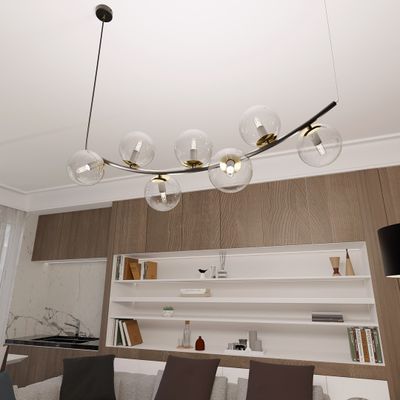 Emibig Lighting Taklampa RITZ 7 BL TRANSPARENT
