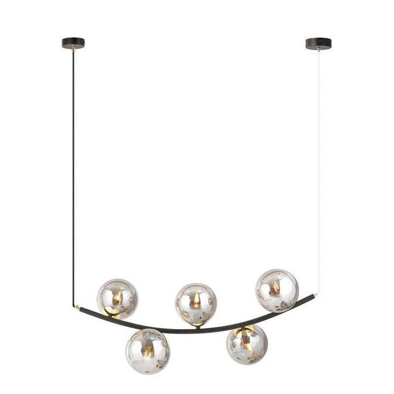 Emibig Lighting Taklampa RITZ 5 BL GRAFIT