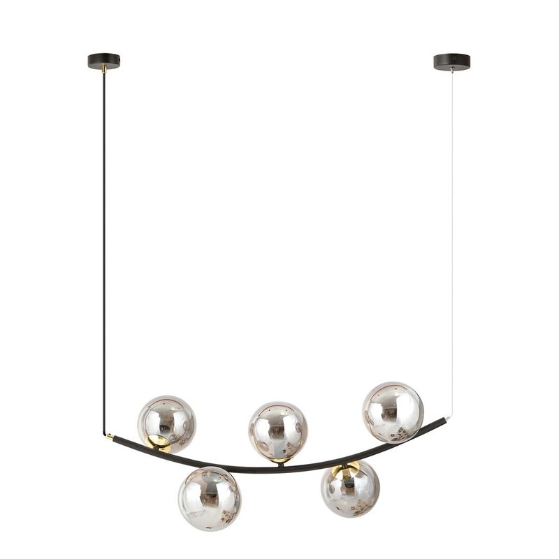 Emibig Lighting Taklampa RITZ 5 BL GRAFIT