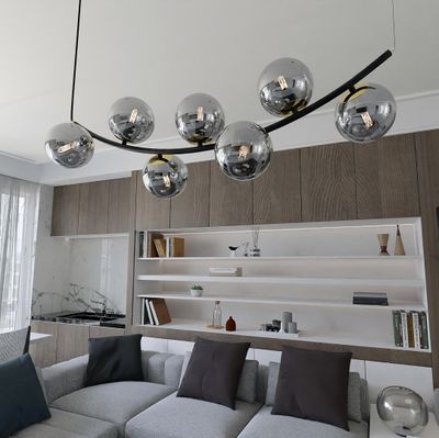 Emibig Lighting Taklampa RITZ 7 BL GRAFIT