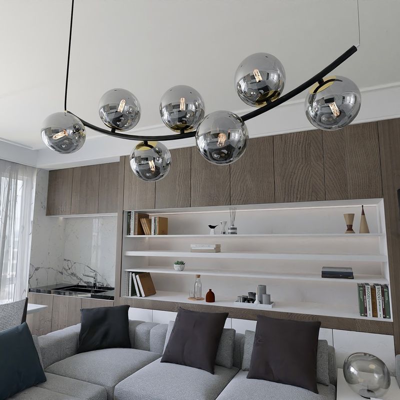 Emibig Lighting Taklampa RITZ 7 BL GRAFIT