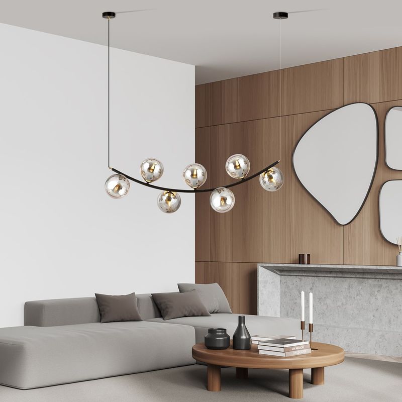 Emibig Lighting Taklampa RITZ 7 BL GRAFIT
