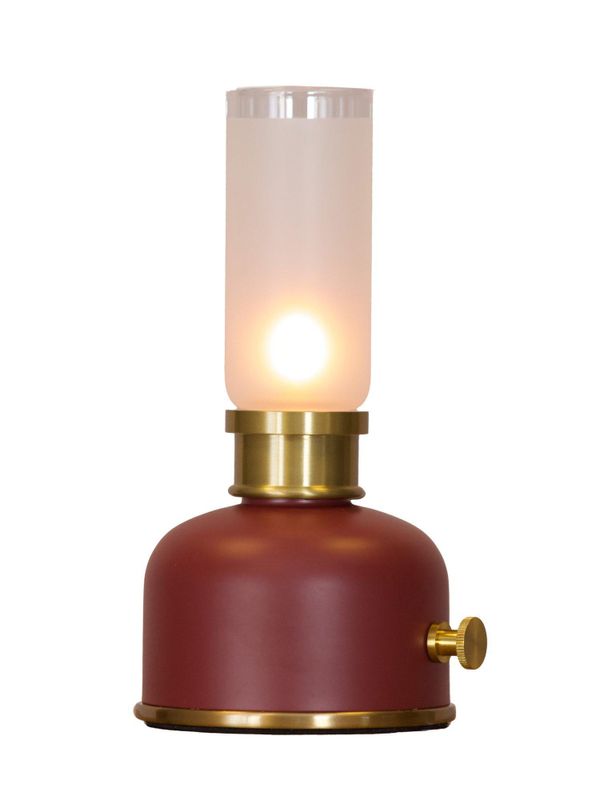 PR Home Frida bordslampa Mörkröd mässing 11x2