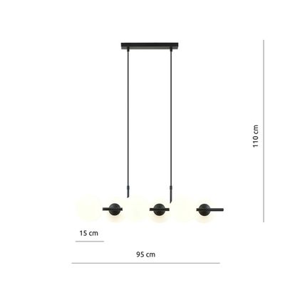 Emibig Lighting Taklampa RORY 6 OPAL