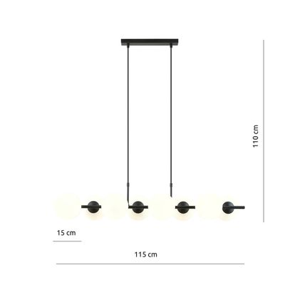 Emibig Lighting Taklampa RORY 8 OPAL