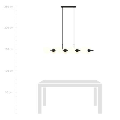 Emibig Lighting Taklampa RORY 8 OPAL