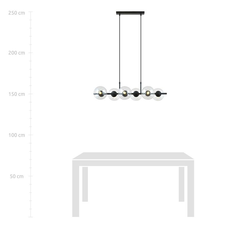 Emibig Lighting Taklampa RORY 6 TRANSPARENT