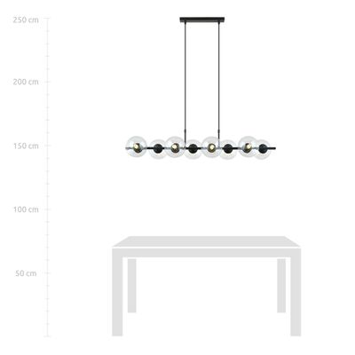 Emibig Lighting Taklampa RORY 8 TRANSPARENT