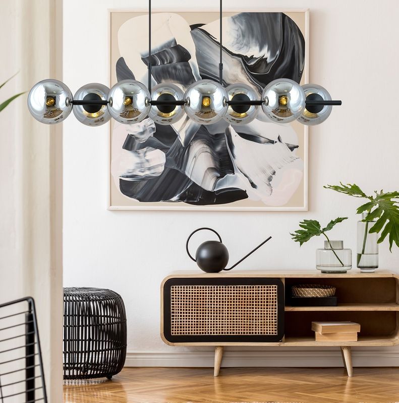 Emibig Lighting Taklampa RORY 8 GRAFIT
