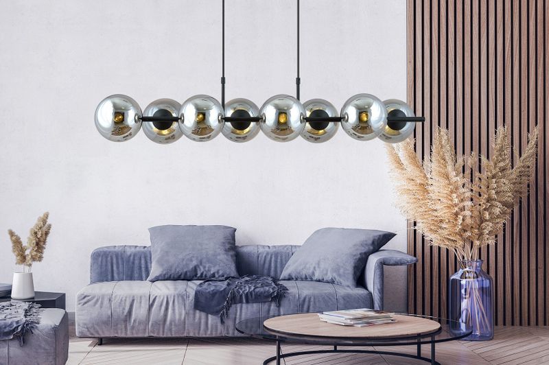 Emibig Lighting Taklampa RORY 8 GRAFIT