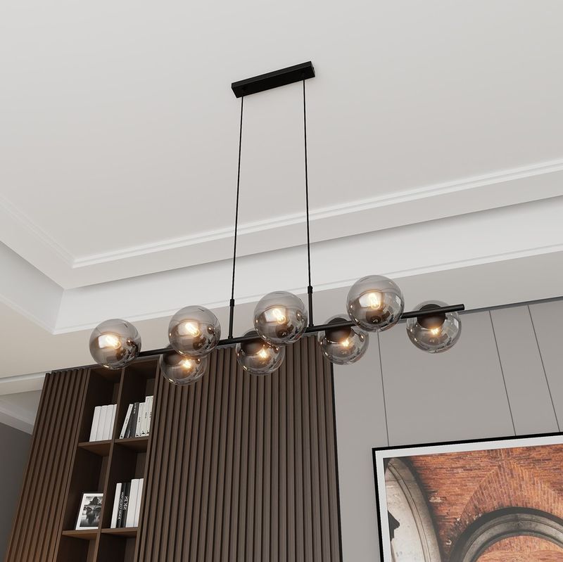 Emibig Lighting Taklampa RORY 8 GRAFIT
