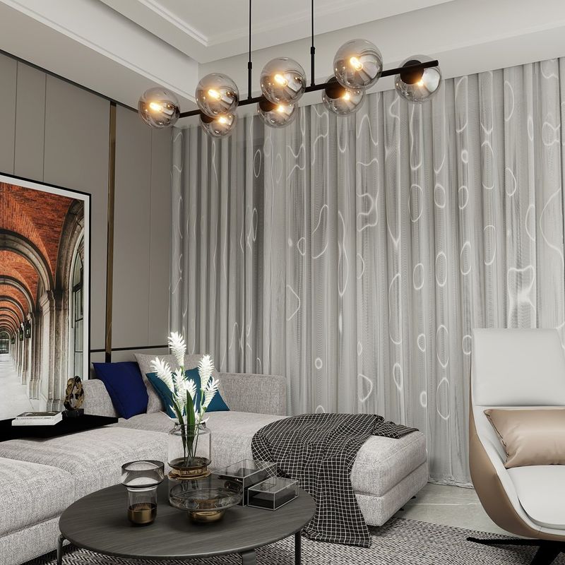 Emibig Lighting Taklampa RORY 8 GRAFIT