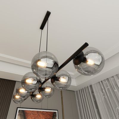 Emibig Lighting Taklampa RORY 8 GRAFIT