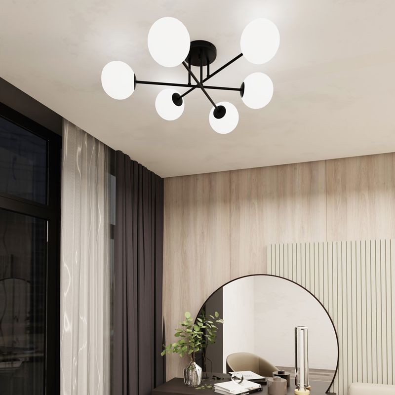 Emibig Lighting Taklampa ROMA 6 BL OPAL