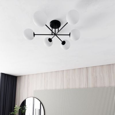 Emibig Lighting Taklampa ROMA 6 BL OPAL
