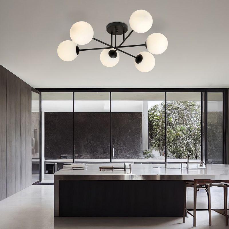 Emibig Lighting Taklampa ROMA 6 BL OPAL