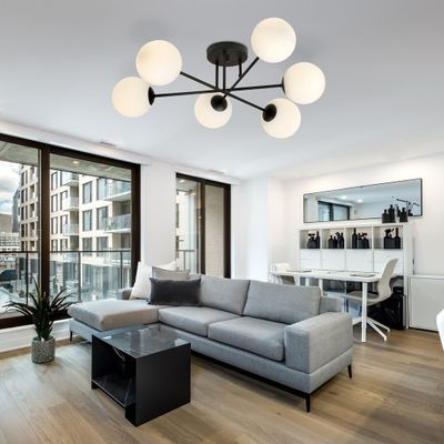Emibig Lighting Taklampa ROMA 6 BL OPAL